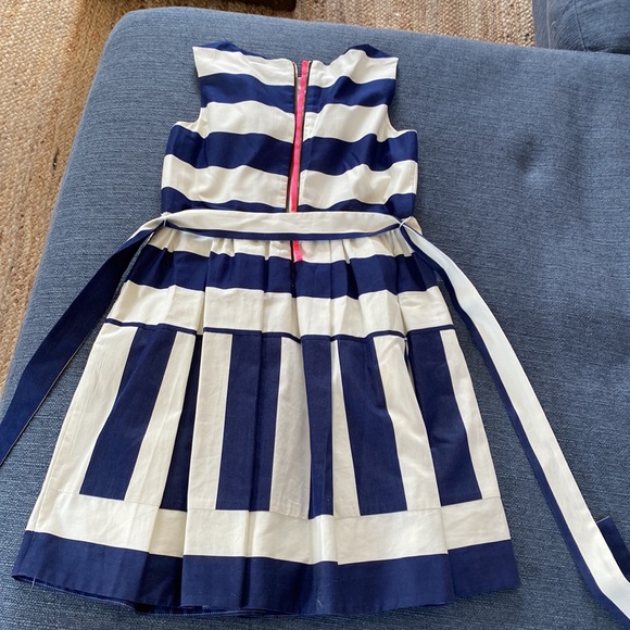 J crews crew cut navy and blue striped dress. - Picture 2 of 2